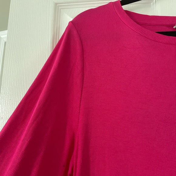 Ava & Viv Vibrant Pink Long Sleeve Dress - Picture 2 of 6
